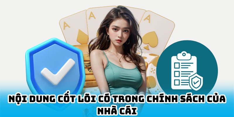 Nội dung cốt lõi có trong chính sách của nhà cái